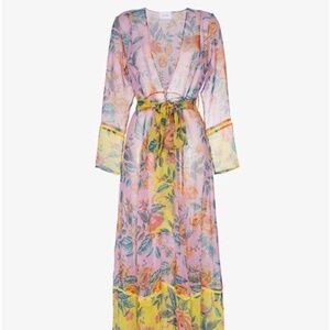 Silk Sheer floral  Robe